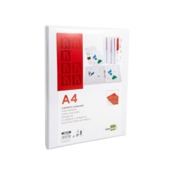 Carpeta canguro 2 anillas mixtas 16mm liderpapel a4 plastico blanca