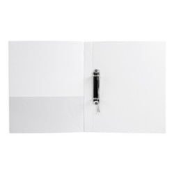 Carpeta canguro 2 anillas mixtas 16mm liderpapel a4 plastico blanca