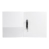Carpeta canguro 2 anillas mixtas 16mm liderpapel a4 plastico blanca