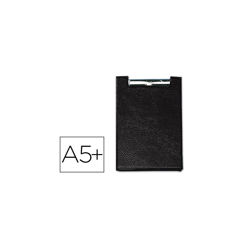 Carpeta saro plastico con pinza cuarto color negro