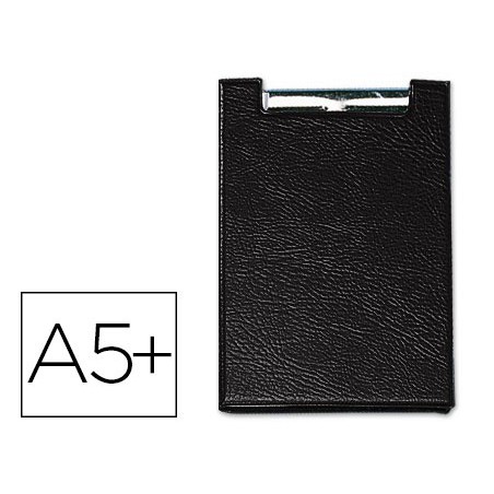 Carpeta saro plastico con pinza cuarto color negro