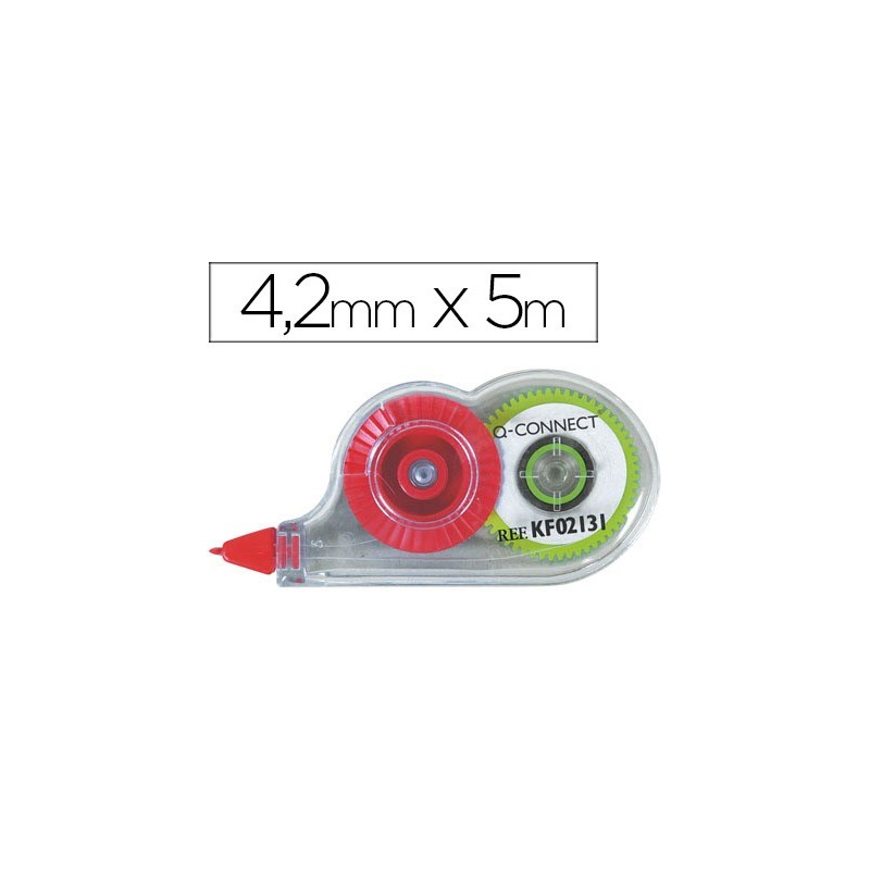 Corrector q-connect cinta mini blanco 4,2 mm x 5 mt en blister Corrector q-connect cinta mini blanco 4,2 mm x 5 mt en blister