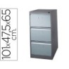 Fichero cajones de suelo metalico de 3 cajones 101 alto,65 prof. 47,5 ancho color gris n.1375
