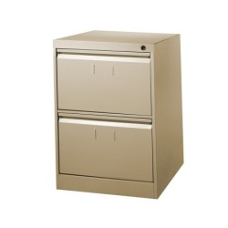 Fichero cajones de suelo metalico de 2 cajones 71cm alto,65cm prof,47,5 anchocolor beige n.34