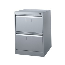 Fichero cajones de suelo metalico de 2 cajones 70cm alto,64cm prof,49cm anchocolor gris n.1375