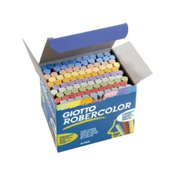 Tiza color antipolvo robercolor caja de 100 unidades colores surtidos