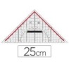Escuadra mr geometria 25 cm plastico cristal