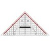 Escuadra mr geometria 25 cm plastico cristal