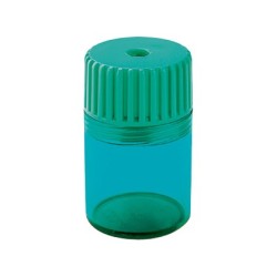 Sacapuntas mr 914 plastico 1 uso con deposito cuchilla fijada por presion