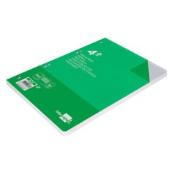 Recambio liderpapel cuarto 100 hojas 60g/m2 milimetrado sin margen 6 taladros