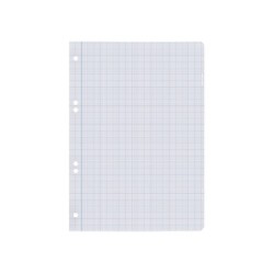 Recambio liderpapel cuarto 100 hojas 60g/m2 milimetrado sin margen 6 taladros