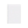 Recambio liderpapel cuarto 100 hojas 60g/m2 horizontal con margen 6 taladros