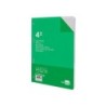 Recambio liderpapel cuarto 100 hojas 60g/m2 cuadro 8mm con margen 6 taladros