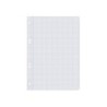 Recambio liderpapel cuarto 100 hojas 60g/m2 cuadro 3mm con margen 6 taladros
