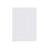 Recambio liderpapel cuarto 100 hojas 60g/m2 cuadro 4mm con margen 6 taladros