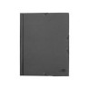 Carpeta liderpapel gomas folio solapas plastico negra