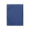 Carpeta liderpapel gomas folio solapas plastico azul
