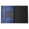 Carpeta liderpapel gomas folio solapas plastico azul