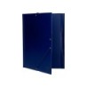 Carpeta liderpapel gomas folio solapas plastico azul