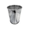 Papelera metalica q-connect perforada cromada 250x325 mm