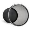 Papelera metalica q-connect rejilla negra 190x260x235 mm