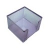 Soporte taco de papel q-connect metalico rejilla plata 95x95x80 mm