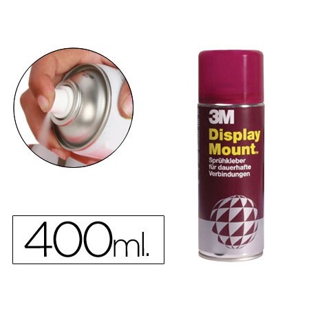 Pegamento 3m spray display mount adhesivo permanente bote de 400 ml