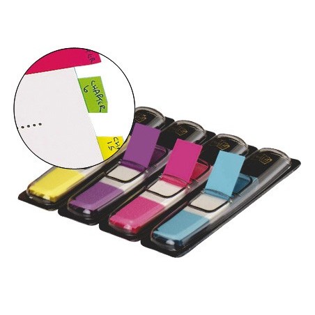 Banderitas separadoras 683-4ab dispensador 4 colores brillantes