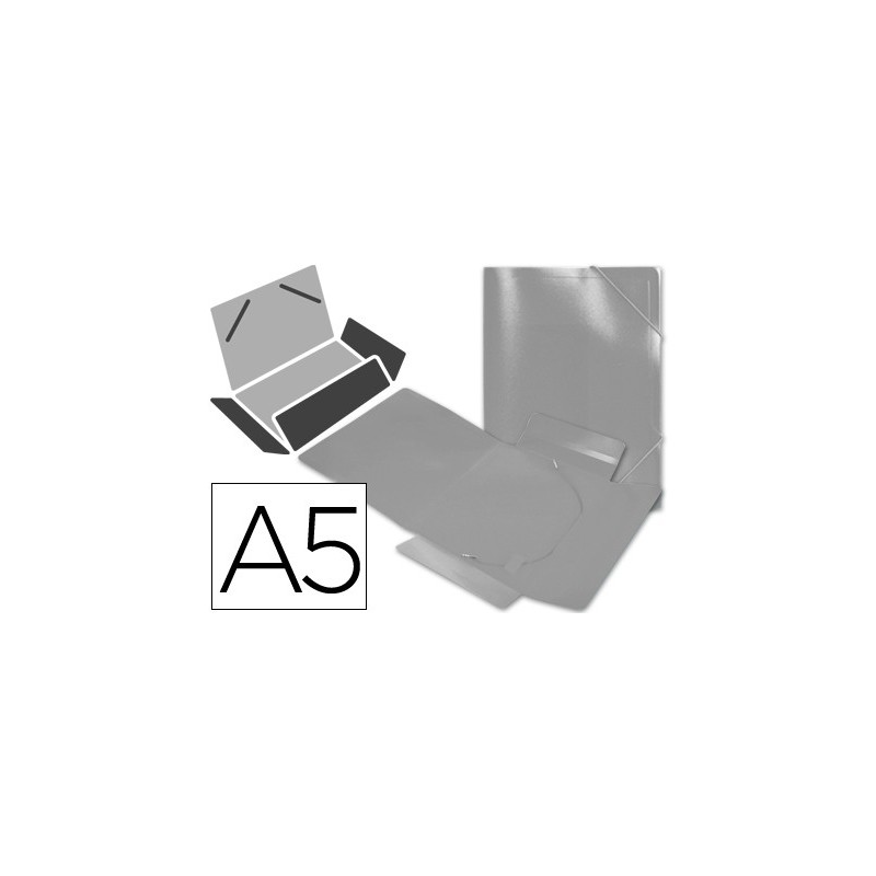 Carpeta liderpapel gomas solapas 34974 polipropileno din a5 incolora