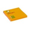 Bloc de notas adhesivas quita y pon q-connect 76x76 mm naranja neon 80 hojas