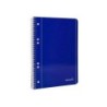 Cuaderno espiral liderpapel a5 micro serie azul tapa blanda 80h 75 gr liso 6taladros azul