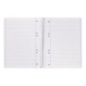 Cuaderno espiral liderpapel a5 micro serie azul tapa blanda 80h 75 gr horizontal 6 taladros azul