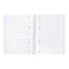 Cuaderno espiral liderpapel a5 micro serie azul tapa blanda 80h 75 gr cuadro5mm 6 taladros azul