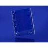 Cuaderno espiral liderpapel a4 micro serie azul tapa blanda 80h 75 gr liso con margen 4 taladros azul
