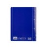 Cuaderno espiral liderpapel a4 micro serie azul tapa blanda 80h 75 gr horizontal con margen 4 taladros azul