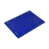 Cuaderno espiral liderpapel a4 micro serie azul tapa blanda 80h 75 gr cuadro 5mm con margen 4 taladros azul