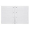 Cuaderno espiral liderpapel a4 micro serie azul tapa blanda 80h 75 gr horizontal con margen 4 taladros azul