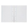 Cuaderno espiral liderpapel a4 micro serie azul tapa blanda 80h 75 gr cuadro 5mm con margen 4 taladros azul