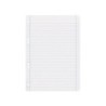 Recambio liderpapel a5 100 h 100g/m2 horizontal doble margen 6 taladros