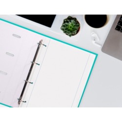 Recambio liderpapel a4 100 hojas 100g/m2 liso con margen 4 taladros