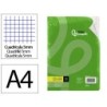 Recambio liderpapel a4 100 hojas 100g/m2 cuadro 5mm con doble margen 4 taladros