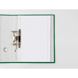 Recambio liderpapel a4 100 hojas 100g/m2 cuadro 5mm con doble margen 4 taladros