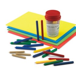 Punzon faibo plastico con punta de acero latonado 10 cm colores surtidos