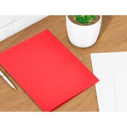 Subcarpeta liderpapel din a4 rojo intenso 180g/m2