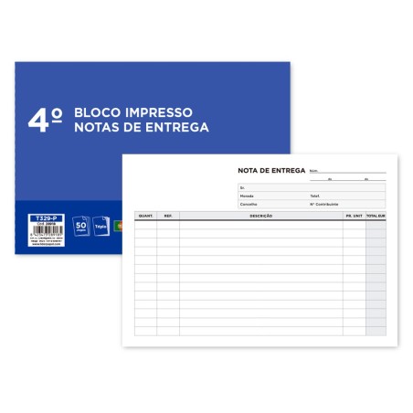 Talonario liderpapel entregas cuarto apaisado 329 triplicado-texto en portugues