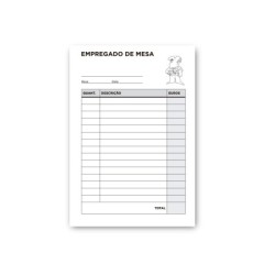 Talonario liderpapel camarero octavo sin iva 102 texto en portugues