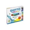 Rotulador giotto turbo maxi caja de 12 colores lavables con punta bloqueada