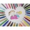 Rotulador giotto turbo color caja de 12 colores lavables con punta bloqueada