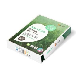 Papel fotocopiadora nautilus din a4 80 gramos paquete de 500 hojas 100% reciclado