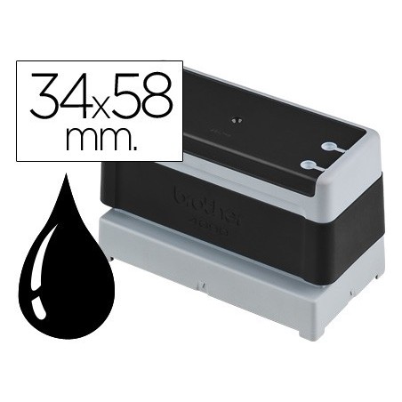 Sello automatico brother 34 mm x 58 mm negro